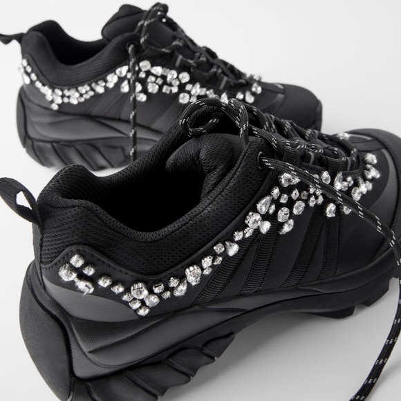 ZARA Bejeweled Sneakers - Picture 3 of 6